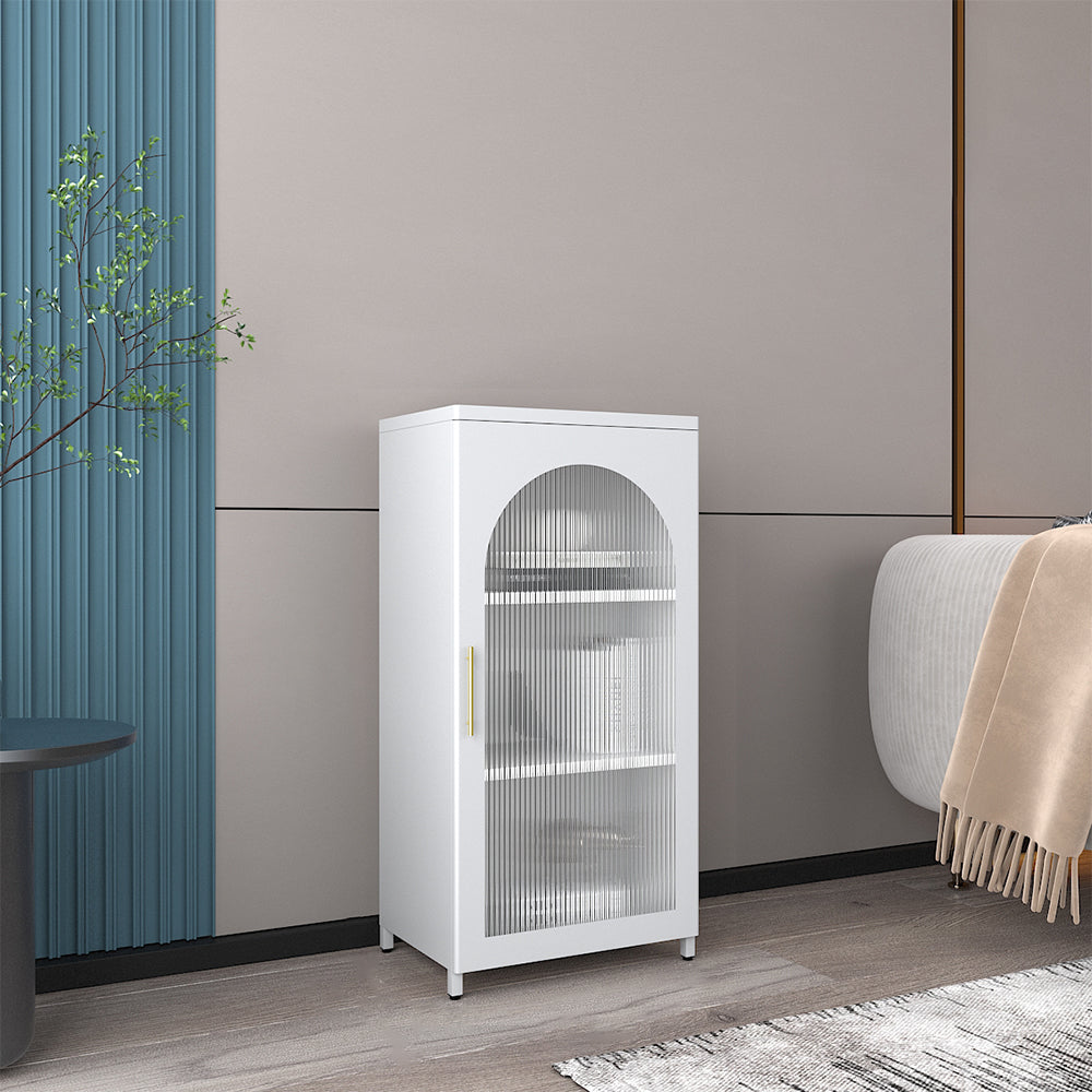 Moderne geschlossene Buchhandelshandel Standard -Metall -Bücherregal mit Regalen