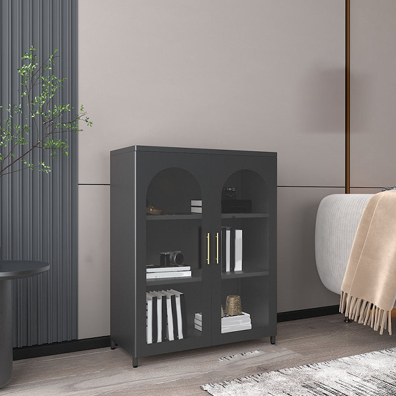 Moderne geschlossene Buchhandelshandel Standard -Metall -Bücherregal mit Regalen