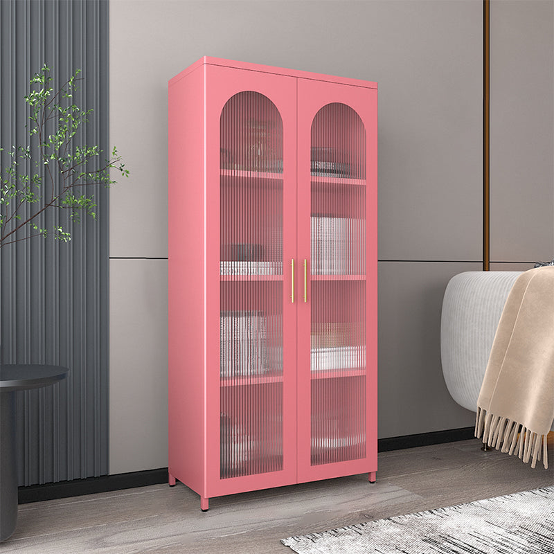 Moderne geschlossene Buchhandelshandel Standard -Metall -Bücherregal mit Regalen