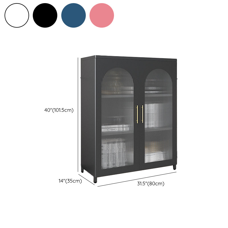 Moderne geschlossene Buchhandelshandel Standard -Metall -Bücherregal mit Regalen