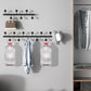 Moderne stalen wand gemonteerd rek 27.56 "L 6 Hooks Coat Hanger