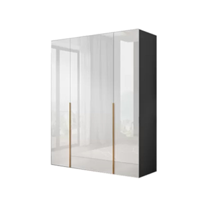 Engineered Wood Armoire Modern White Wardrobe Closet with Garment Rod Armoire 63"L x 20"W x 79"H Clearhalo 'Armoires & Wardrobes' 'armoires_wardrobes' 'Bedroom Furniture' 'furn' 'furn_armoires_wardrobes' 'Furniture' 7871600