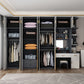 Engineered Wood Armoire Modern White Wardrobe Closet with Garment Rod Clearhalo 'Armoires & Wardrobes' 'armoires_wardrobes' 'Bedroom Furniture' 'furn' 'furn_armoires_wardrobes' 'Furniture' 7871604