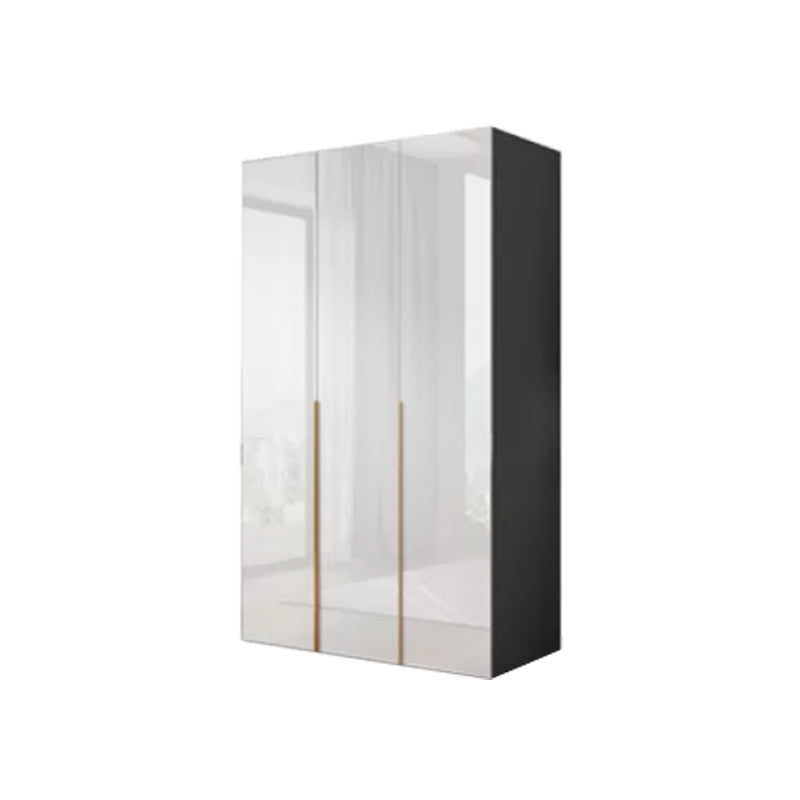 Engineered Wood Armoire Modern White Wardrobe Closet with Garment Rod Armoire 47"L x 20"W x 79"H Clearhalo 'Armoires & Wardrobes' 'armoires_wardrobes' 'Bedroom Furniture' 'furn' 'furn_armoires_wardrobes' 'Furniture' 7871608