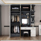 Engineered Wood Armoire Modern White Wardrobe Closet with Garment Rod Clearhalo 'Armoires & Wardrobes' 'armoires_wardrobes' 'Bedroom Furniture' 'furn' 'furn_armoires_wardrobes' 'Furniture' 7871617