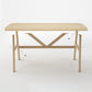 Contemporary Rectangular Dining Table with Trestle for 2-4 People