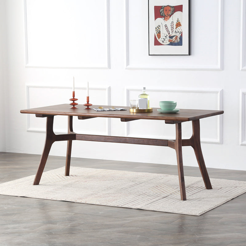 1/5 pezzi set da pranzo moderno a rettangolo in legno massiccio per uso domestico