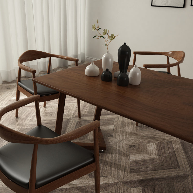 Moderna casa aperta in legno aperto sala da pranzo sedia a braccio imbottita