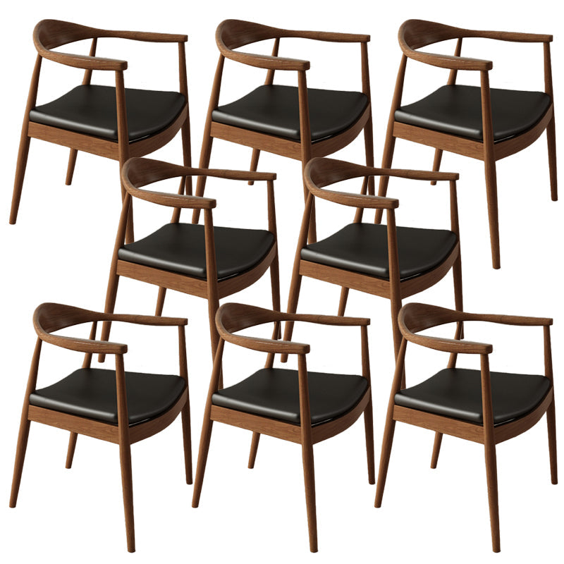 Moderna casa aperta in legno aperto sala da pranzo sedia a braccio imbottita