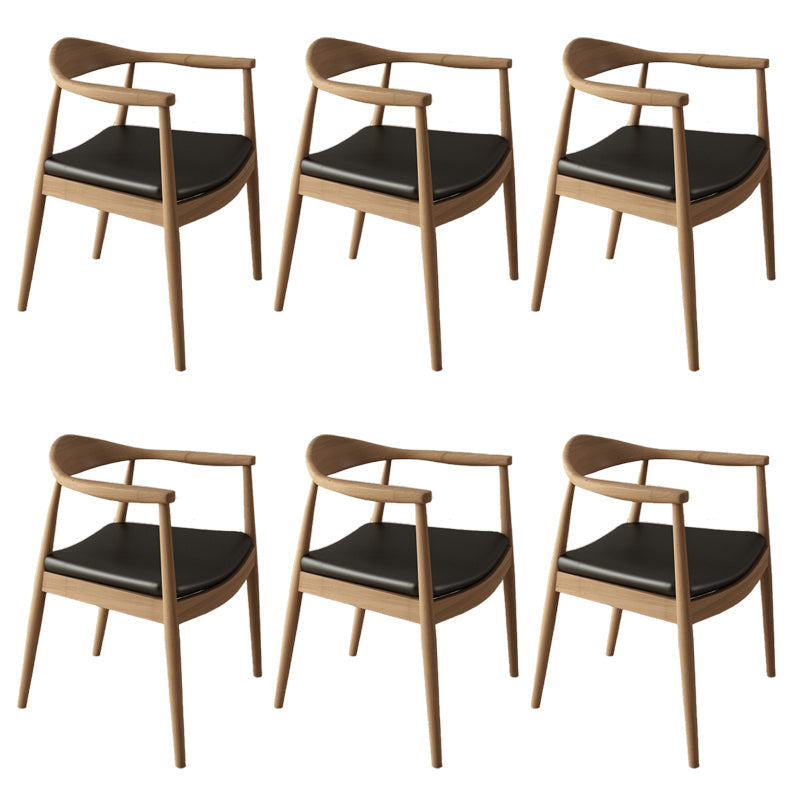 Moderna casa aperta in legno aperto sala da pranzo sedia a braccio imbottita