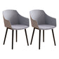 Modern Plastic Dining Room Upholstered Black Leg Dining Chair
