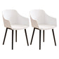 Modern Plastic Dining Room Upholstered Black Leg Dining Chair