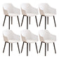 Modern Plastic Dining Room Upholstered Black Leg Dining Chair