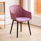 Modern Plastic Dining Room Upholstered Black Leg Dining Chair