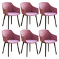 Modern Plastic Dining Room Upholstered Black Leg Dining Chair
