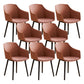 Modern Plastic Dining Room Upholstered Black Leg Dining Chair
