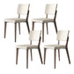Contemporary Matte Finish Ash Wood Dining Chair for Living Room