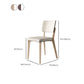 Contemporary Matte Finish Ash Wood Dining Chair for Living Room
