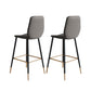 Contemporary  Low Back Counter-height Stool with Upholstered for Living Room