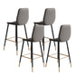 Contemporary  Low Back Counter-height Stool with Upholstered for Living Room