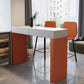 Contemporary  Low Back Counter-height Stool with Upholstered for Living Room