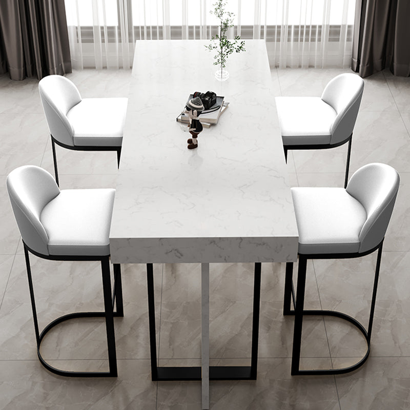 Sgabelli moderni senza intenso a bracciale con imbottitura e metallo per il ristorante