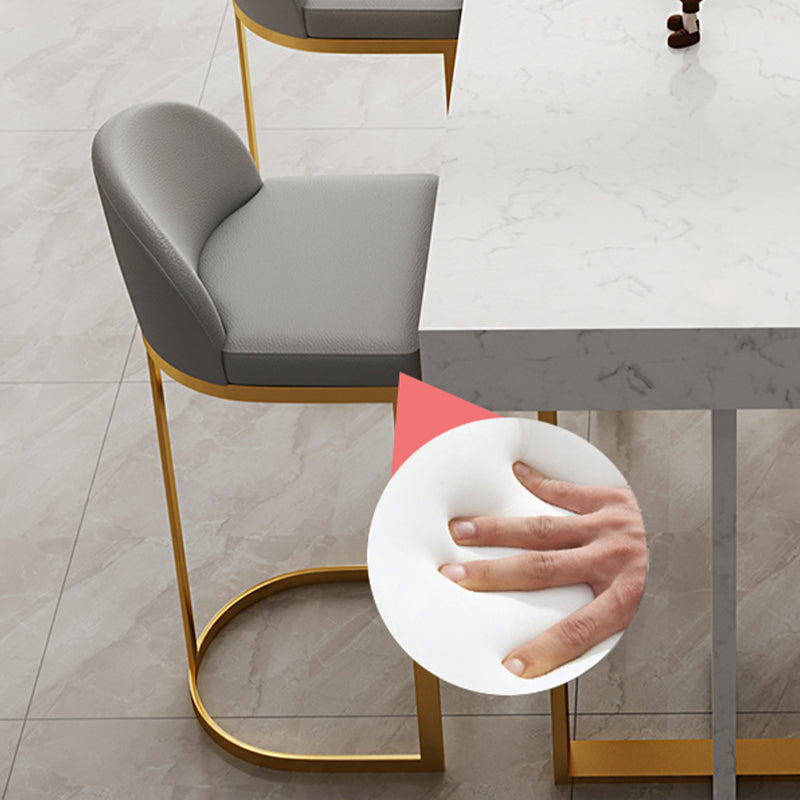 Sgabelli moderni senza intenso a bracciale con imbottitura e metallo per il ristorante