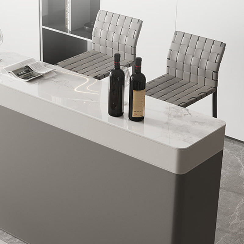 Industrial Low Back Counter Height Stools in Grey for Restaurant