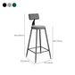 Contemporary Low Back Upholstered and Metal Counter-height Stool with Footrest Clearhalo 'Bar Furniture' 'Bar Stools' 'bar_stools' 'furn' 'furn_bar_stools' 'Furniture' 'Kitchen & Dining Furniture' 7873812