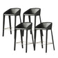 Industrial Indoor Armless Backless Bar Stool with Metal Legs 4 Piece Set Clearhalo 'Bar Furniture' 'Bar Stools' 'bar_stools' 'furn' 'furn_bar_stools' 'Furniture' 'Kitchen & Dining Furniture' 7873817