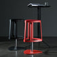 Contemporary Indoor Armless Backless Bar Stool with Metal Legs