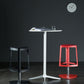 Contemporary Indoor Armless Backless Bar Stool with Metal Legs