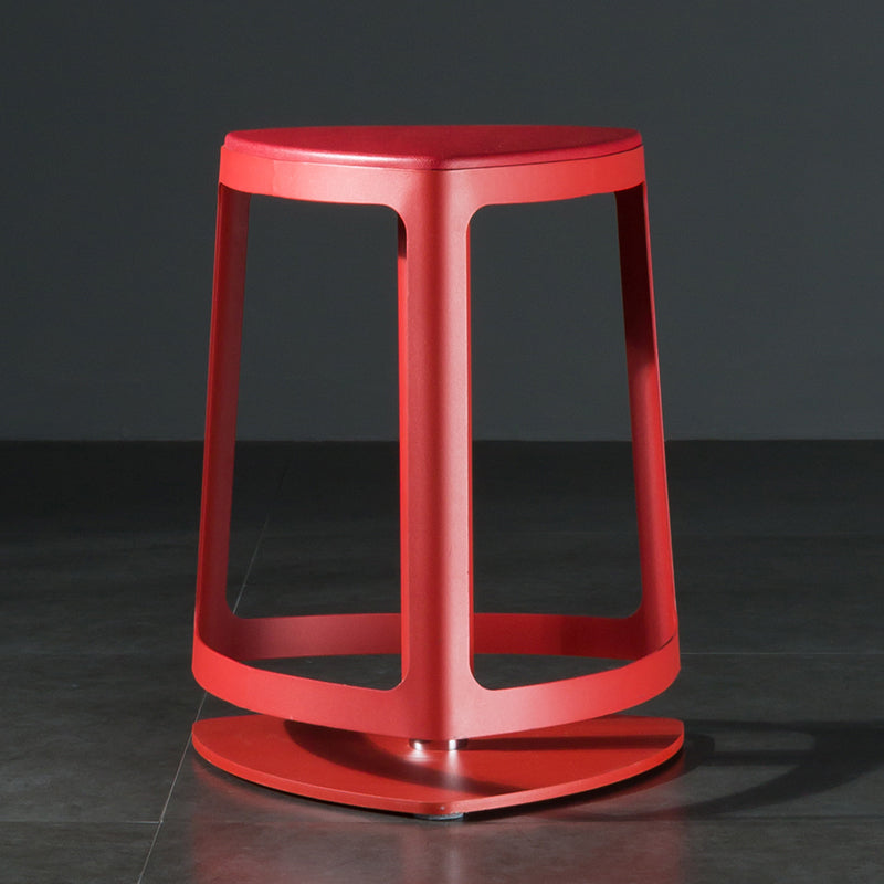 Contemporary Indoor Armless Backless Bar Stool with Metal Legs