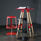 Contemporary Indoor Armless Backless Bar Stool with Metal Legs