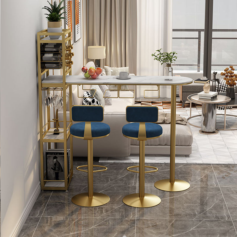 Contemporary Low Back Counter Height Stools with Footrest for Living Room Clearhalo 'Bar Furniture' 'Bar Stools' 'bar_stools' 'furn' 'furn_bar_stools' 'Furniture' 'Kitchen & Dining Furniture' 7873854