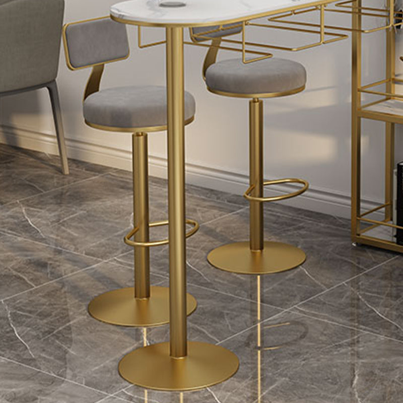 Contemporary Low Back Counter Height Stools with Footrest for Living Room Clearhalo 'Bar Furniture' 'Bar Stools' 'bar_stools' 'furn' 'furn_bar_stools' 'Furniture' 'Kitchen & Dining Furniture' 7873863