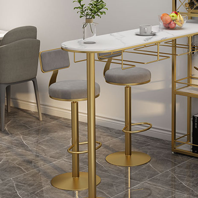 Contemporary Low Back Counter Height Stools with Footrest for Living Room Clearhalo 'Bar Furniture' 'Bar Stools' 'bar_stools' 'furn' 'furn_bar_stools' 'Furniture' 'Kitchen & Dining Furniture' 7873866