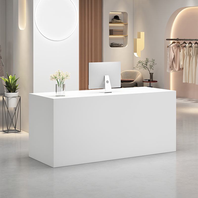 Modem & Contemporary Wood Rectangle Bar Wine Table for Indoor White Without Chairs Clearhalo 'Bar Furniture' 'Bar Tables' 'bar_tables' 'furn' 'furn_bar_tables' 'Furniture' 'Kitchen & Dining Furniture' 7874117