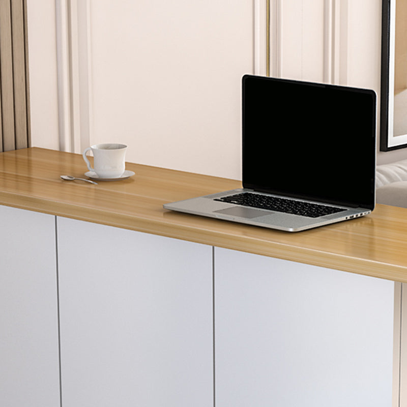 Table à manger à barre en bois contemporain avec rangement pour le salon