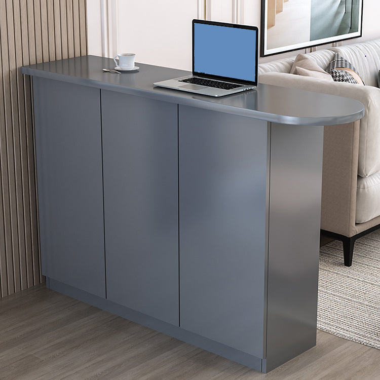 Table à manger contemporaine en bois top bar avec rangement pour le salon