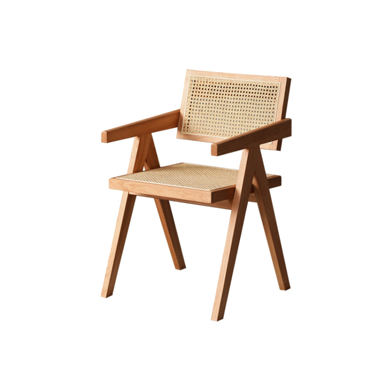 Solid Wood Dining Chairs Modern Style Open Back Home Dining Chairs Natural 1 Piece Clearhalo 'Dining Chairs' 'Dining Tables & Seating' 'dining_chair' 'furn' 'furn_dining_chair' 'Furniture' 'Kitchen & Dining Furniture' 7875027