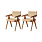 Solid Wood Dining Chairs Modern Style Open Back Home Dining Chairs Natural 2 Piece Set Clearhalo 'Dining Chairs' 'Dining Tables & Seating' 'dining_chair' 'furn' 'furn_dining_chair' 'Furniture' 'Kitchen & Dining Furniture' 7875028