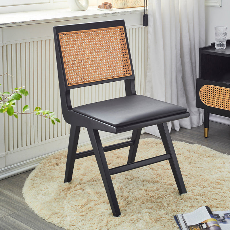 Solid Wood Dining Chairs Modern Style Open Back Home Dining Chairs Clearhalo 'Dining Chairs' 'Dining Tables & Seating' 'dining_chair' 'furn' 'furn_dining_chair' 'Furniture' 'Kitchen & Dining Furniture' 7875029