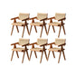 Solid Wood Dining Chairs Modern Style Open Back Home Dining Chairs Natural 6 Piece Set Clearhalo 'Dining Chairs' 'Dining Tables & Seating' 'dining_chair' 'furn' 'furn_dining_chair' 'Furniture' 'Kitchen & Dining Furniture' 7875032