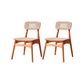 Solid Wood Dining Chairs Modern Style Open Back Home Dining Chairs Cherry 2 Piece Set Clearhalo 'Dining Chairs' 'Dining Tables & Seating' 'dining_chair' 'furn' 'furn_dining_chair' 'Furniture' 'Kitchen & Dining Furniture' 7875046