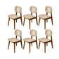 Solid Wood Dining Chairs Modern Style Open Back Home Dining Chairs Tan 6 Piece Set Clearhalo 'Dining Chairs' 'Dining Tables & Seating' 'dining_chair' 'furn' 'furn_dining_chair' 'Furniture' 'Kitchen & Dining Furniture' 7875058