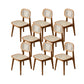 Solid Wood Dining Chairs Modern Style Open Back Home Dining Chairs Tan 8 Piece Set Clearhalo 'Dining Chairs' 'Dining Tables & Seating' 'dining_chair' 'furn' 'furn_dining_chair' 'Furniture' 'Kitchen & Dining Furniture' 7875059