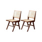 Solid Wood Dining Chairs Modern Style Open Back Home Dining Chairs Dark Brown 2 Piece Set Clearhalo 'Dining Chairs' 'Dining Tables & Seating' 'dining_chair' 'furn' 'furn_dining_chair' 'Furniture' 'Kitchen & Dining Furniture' 7875061