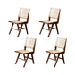 Solid Wood Dining Chairs Modern Style Open Back Home Dining Chairs Dark Brown 4 Piece Set Clearhalo 'Dining Chairs' 'Dining Tables & Seating' 'dining_chair' 'furn' 'furn_dining_chair' 'Furniture' 'Kitchen & Dining Furniture' 7875062
