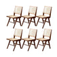 Solid Wood Dining Chairs Modern Style Open Back Home Dining Chairs Dark Brown 6 Piece Set Clearhalo 'Dining Chairs' 'Dining Tables & Seating' 'dining_chair' 'furn' 'furn_dining_chair' 'Furniture' 'Kitchen & Dining Furniture' 7875063